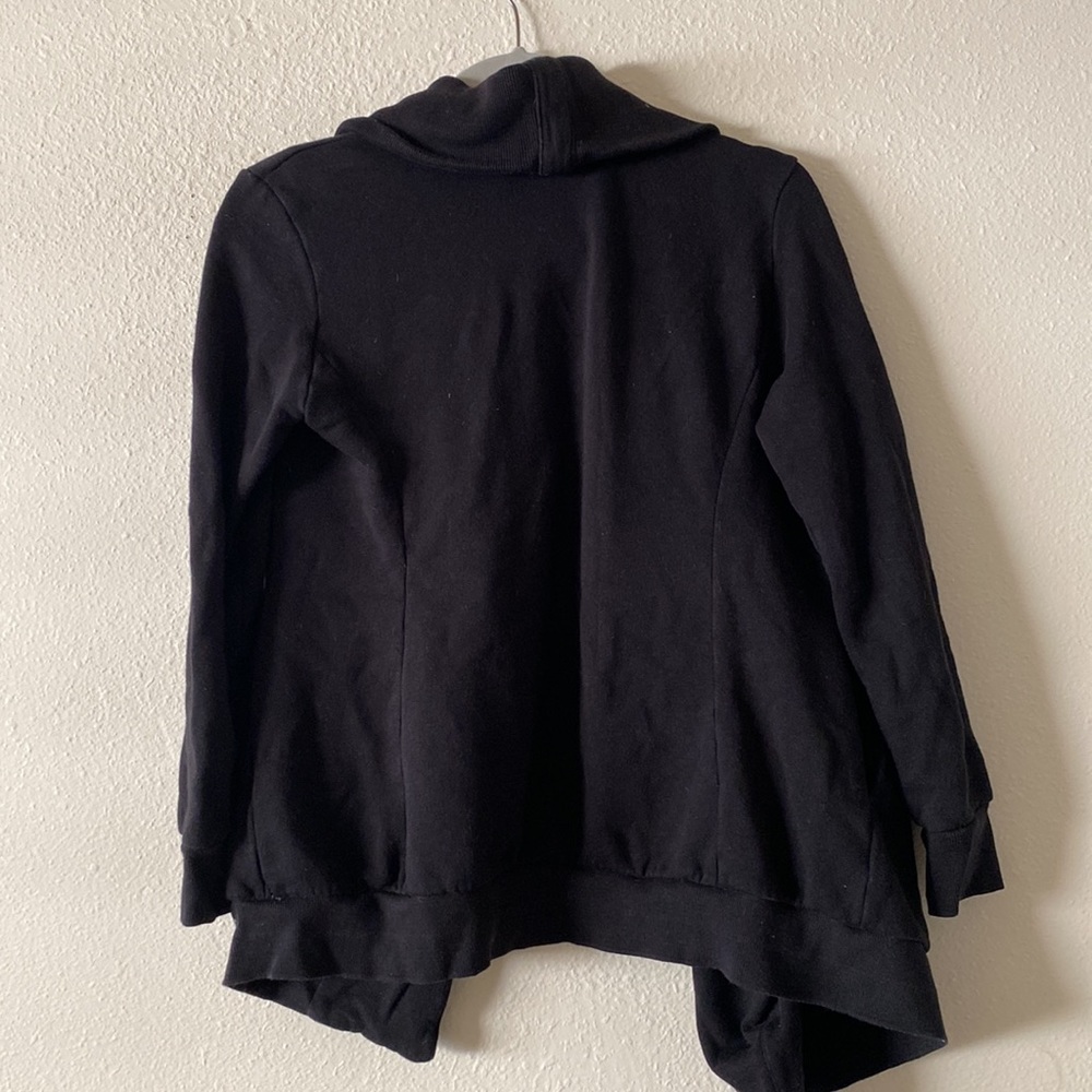 All Saints Dahlia Black Sweatshirt Cardigan Size S - Picture 3 of 7